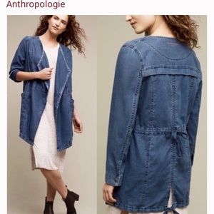 ⬇️ Anthropologie Hei Hei Denim Drawstring Jacket